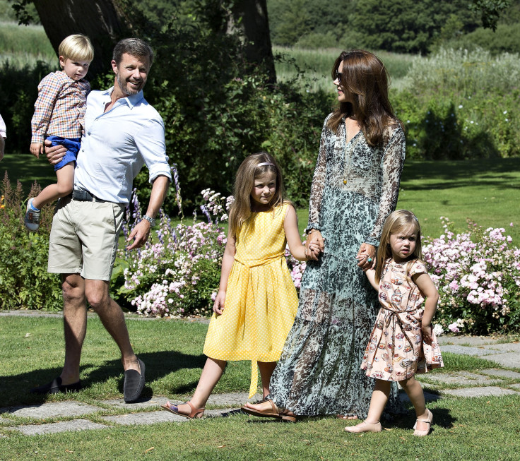 Princess Isabella with her parents and twin siblings