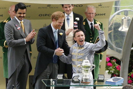 Prince Harry with equestrian Frankie Dettori 