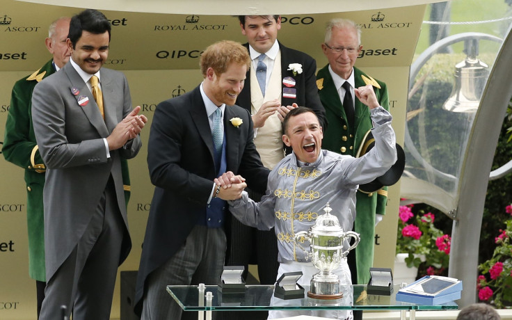 Prince Harry with equestrian Frankie Dettori 