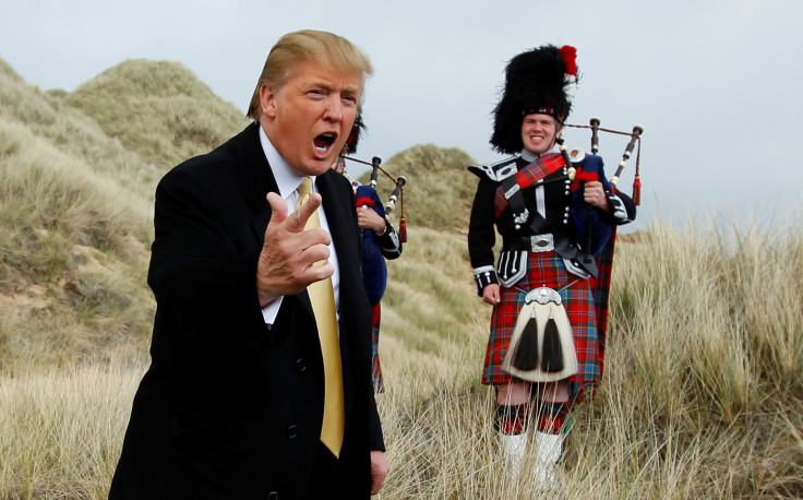 Trump goes to Scotland