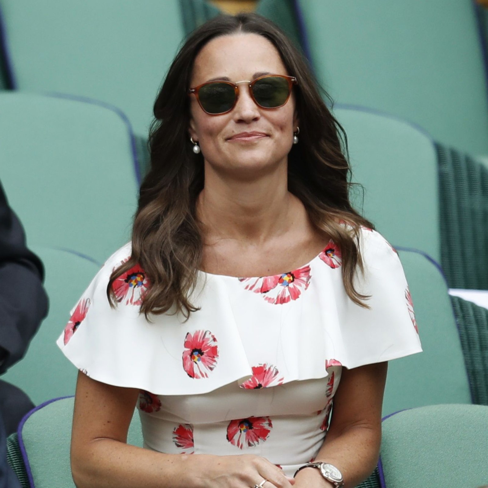 pippa middleton shirt dress See Pippa Middleton's Growing Baby Bump in a Chic Striped Shirt Dress -- Shop Her Look!