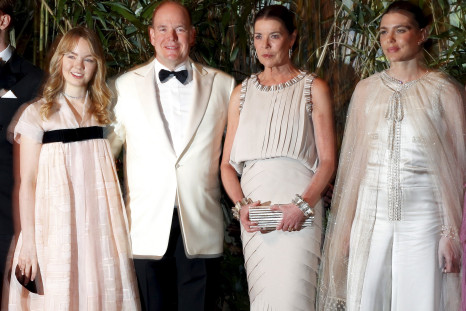 Prince Albert II of Monaco with Charlotte Casiraghi, Princess Caroline and Princess Alexandra