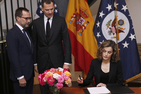 Spain's Queen Letizia and King Felipe