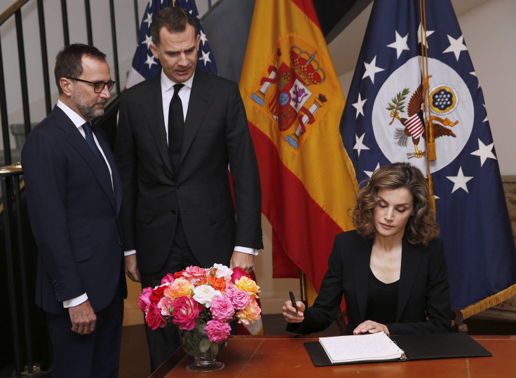 Spain's Queen Letizia and King Felipe