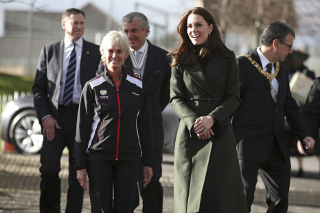 Kate Middleton with tennis coach Judy Murray