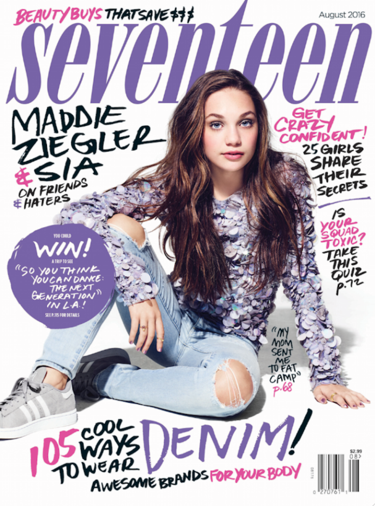 Maddie Seventeen magazine