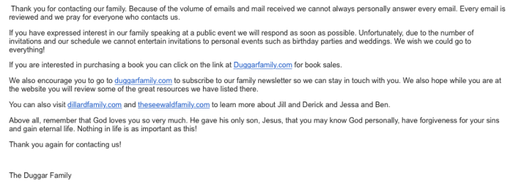 Duggar email