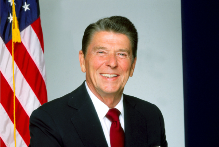 LOS ANGELES - 1980: President Ronald Reagan poses for a portrait in 1980 in Los Angeles, California.
