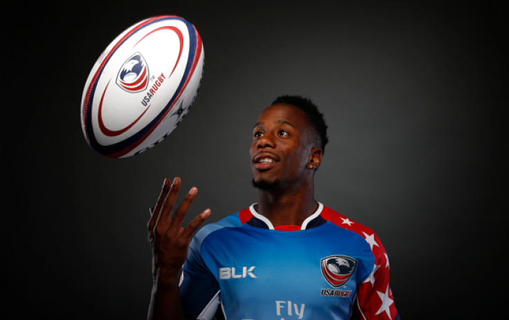 Rugby player Carlin Isles poses for a portrait at the U.S. Olympic Committee Media Summit in Beverly Hills, Los Angeles, California March 7, 2016. 