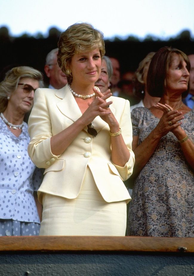 Princess Diana Watches Wimbledon 