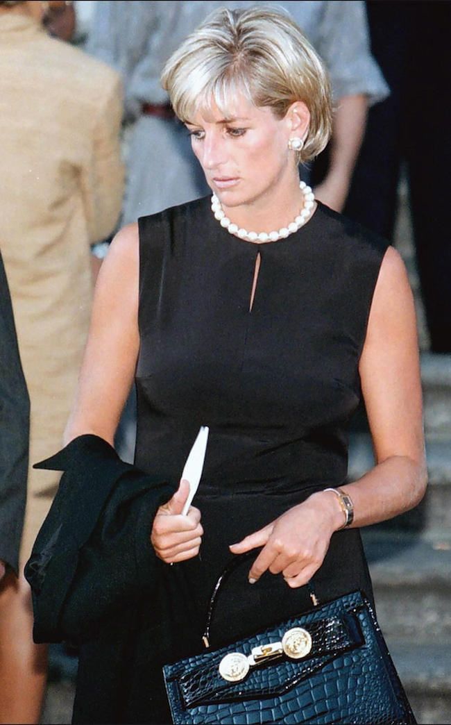 Diana In Versace At Versaces Funeral 