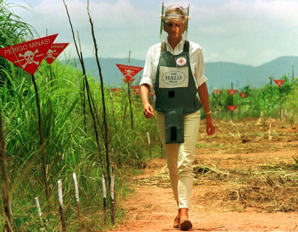Diana Walks In A Land Mine Field - January 1997 