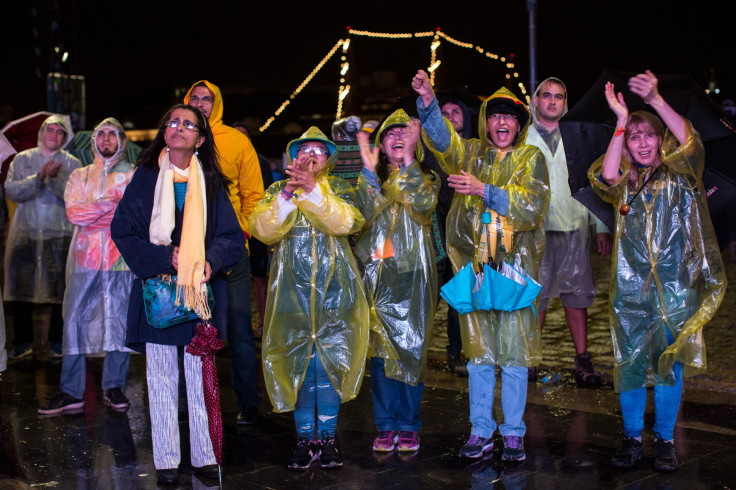 Closing Ceremony in the rain