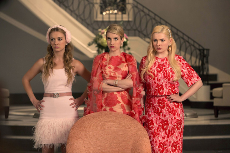 Billie Lourd as Chanel #3, Emma Roberts as Chanel Oberlin and Abigail Breslin as Chanel #5 