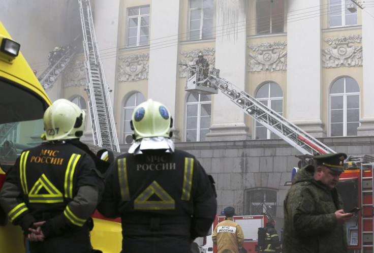 Moscow warehouse fire