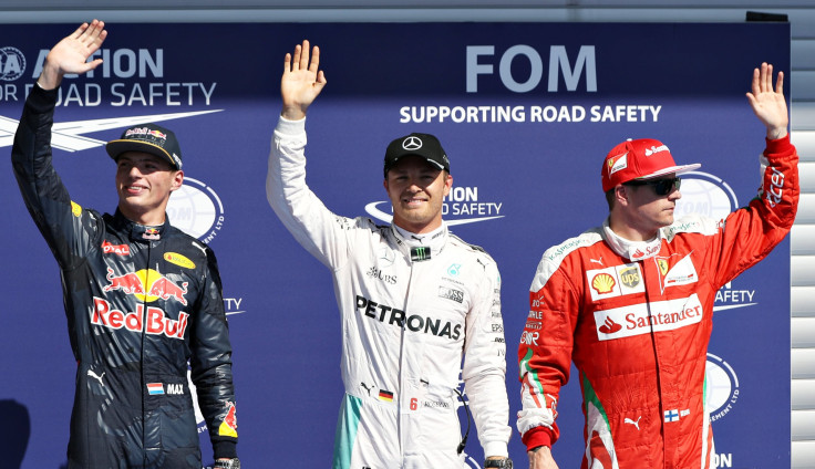 Nico Rosberg, Max Verstappen, Kimi Raikkonen