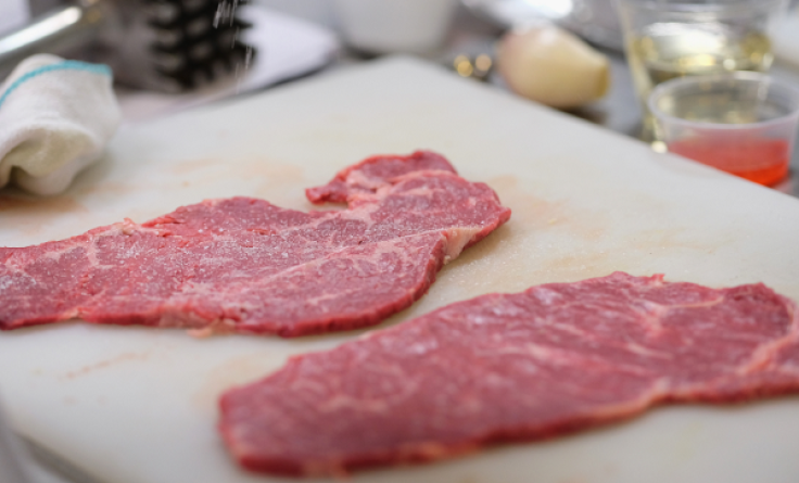 NEW YORK, NY - APRIL 16: Steak from Pat LaFrieda Meat Purveyors is prepared at The 8th Annual New York Culinary Experience Presented By New York Magazine And The International Culinary Center