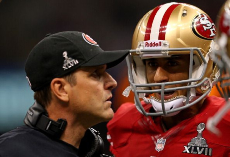 JIm Harbaugh Colin Kaepernick