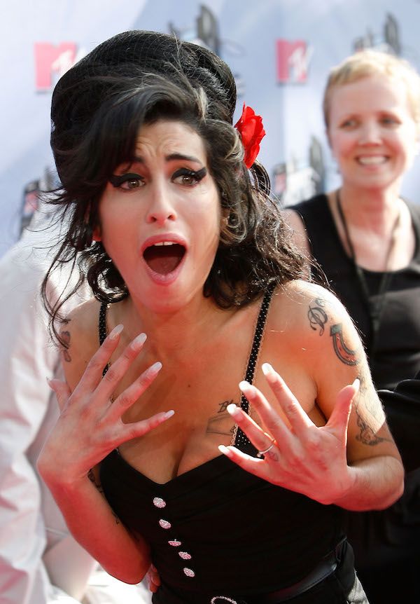 Amy Winehouse Arrives At The 2007 MTV Movie Awards