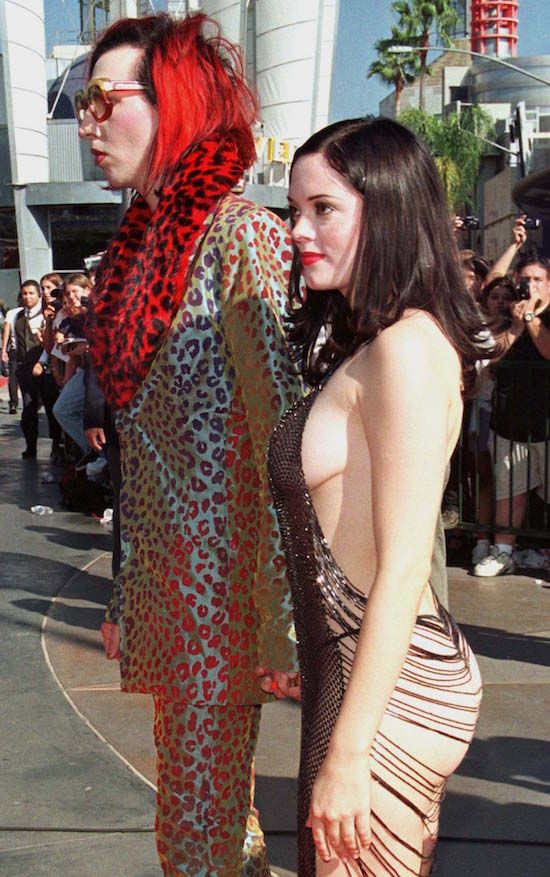 Rose Mcgowan At The 1998 MTV VMAs - it all began here and with Jennifer Lopez next slide 