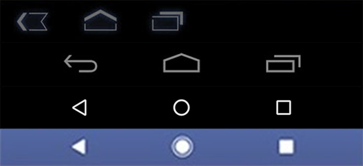 Android Navigation Button Comparison