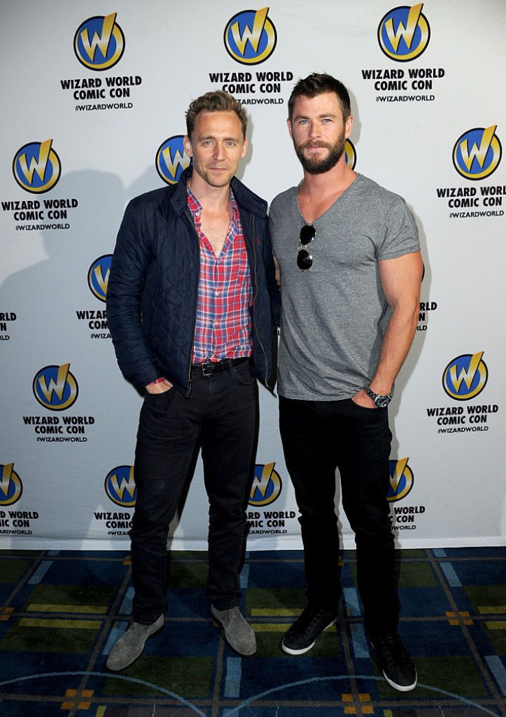 Tom Hiddleston and Chris Hemsworth