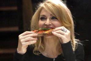 Madonna eating