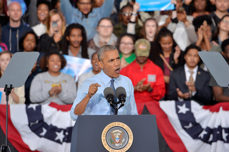 Obama campaigns for Clinton