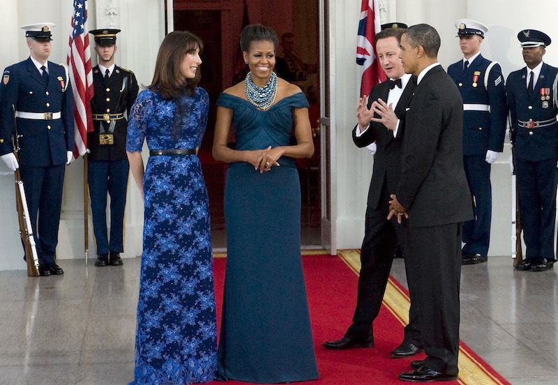 A State Dinner Honoring The British Prime Minister In Marchesa 