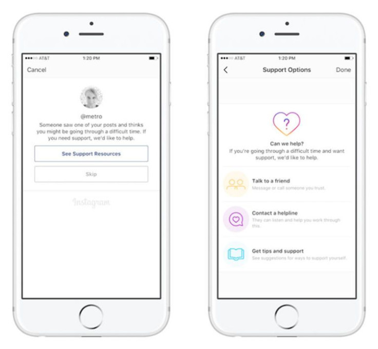 instagram new tool could help save lives