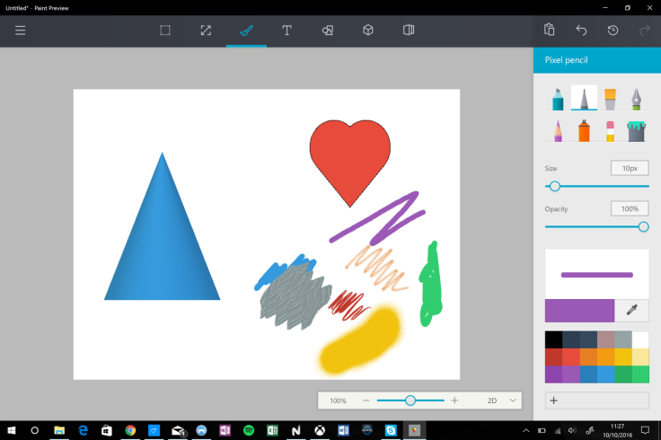 microsoft's new paint app