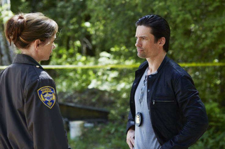 Julianne Nicholson as Sheriff Helen Torrance and Warren Christie as FBI special agent Ryan Kane