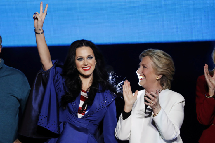 Katy Perry and Hillary Clinton