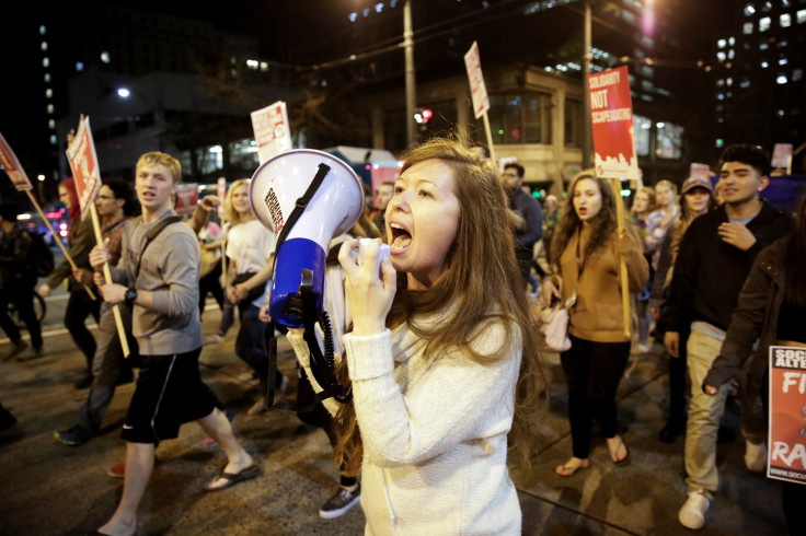 trump protest seattle