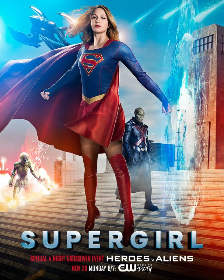 Melissa Benoist as Supergirl and David Harewood as Martian Manhunter