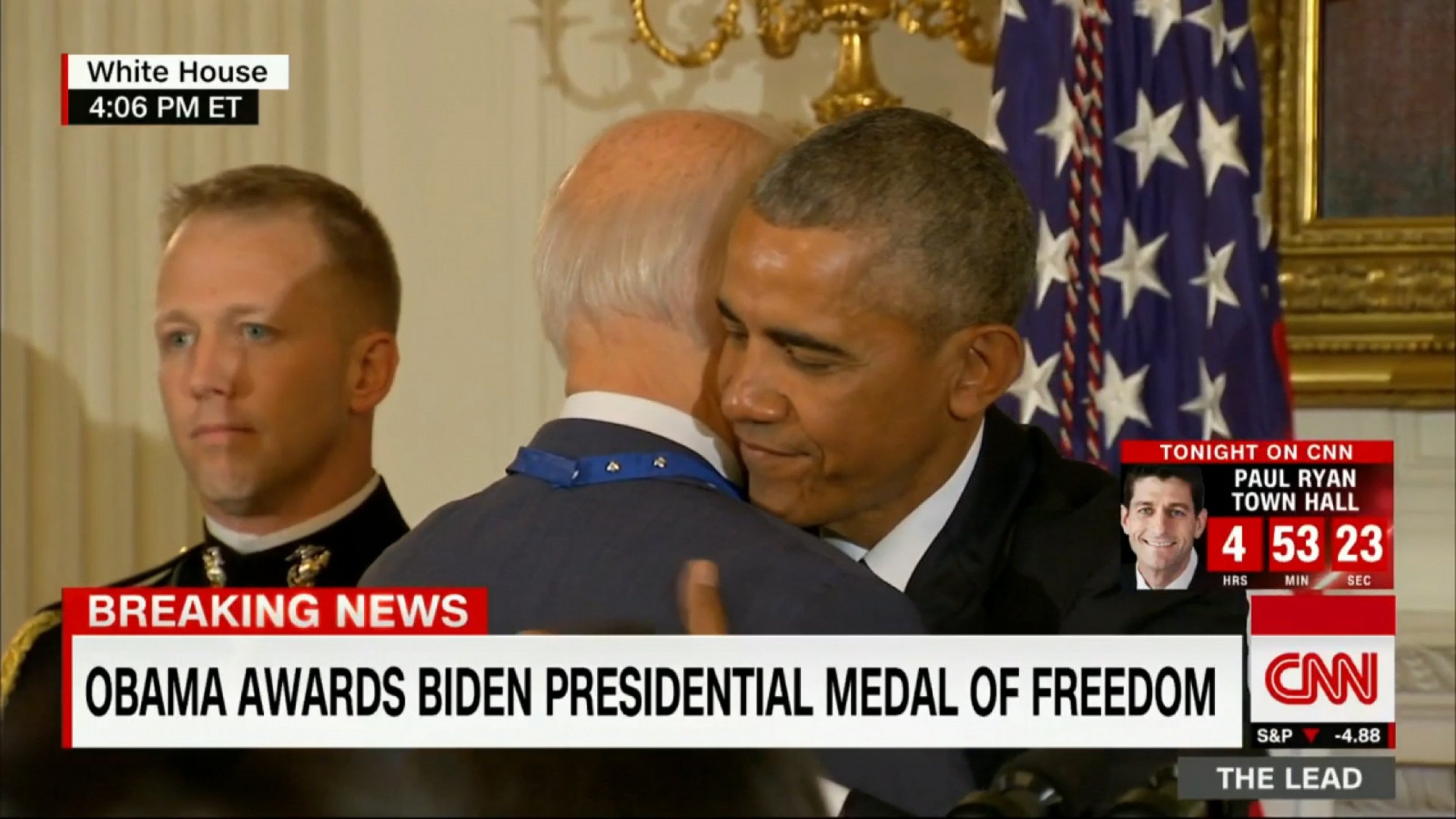 President Obama Awards Joe Biden Presidential Medal Of Freedom With Distinction