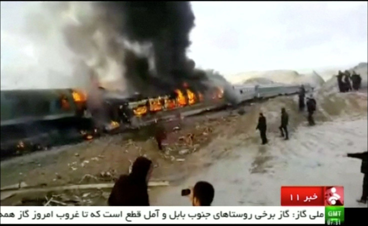 Iran train collision