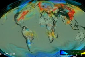 NASA 3D global carbon dioxide levels