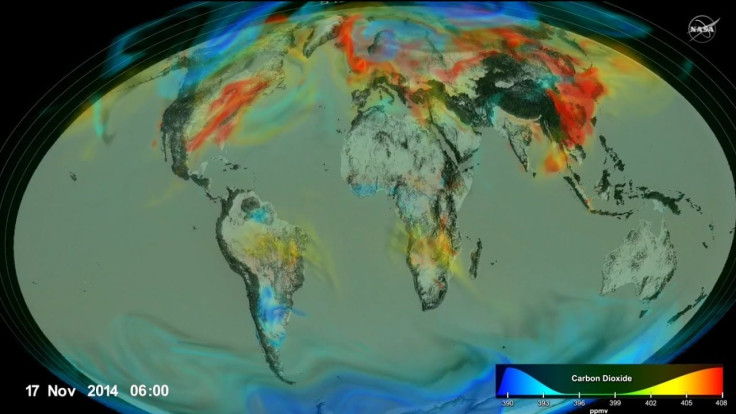 NASA 3D global carbon dioxide levels