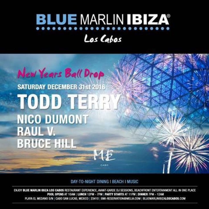 New Years Ball Drop at Blue Marlin Ibiza Los Cabos