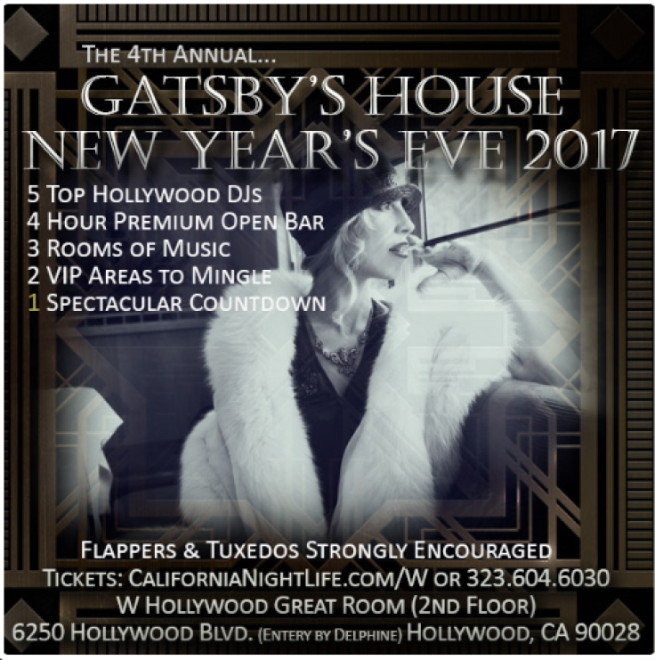 4th Annual Gatsby's House - W Hollywood New Years 2017