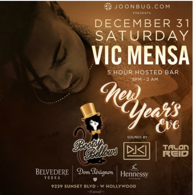 Bootsy Bellows NYE Party w/ Vic Mensa LIVE!