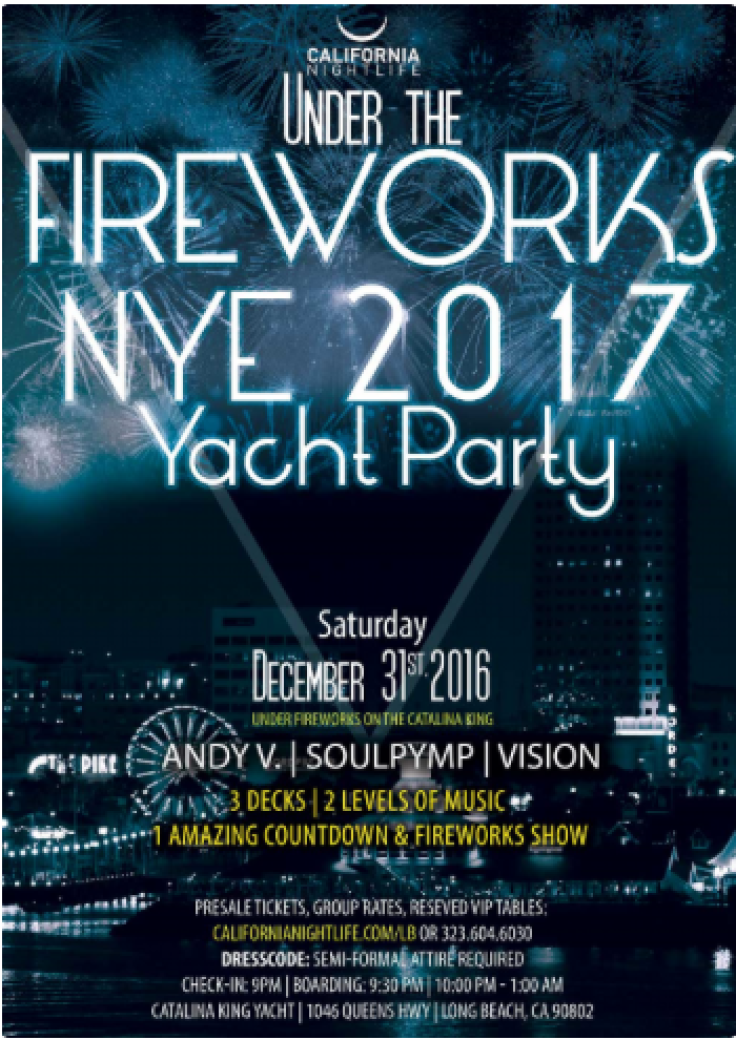 Long Beach Fireworks New Year Eve Cruise 2017