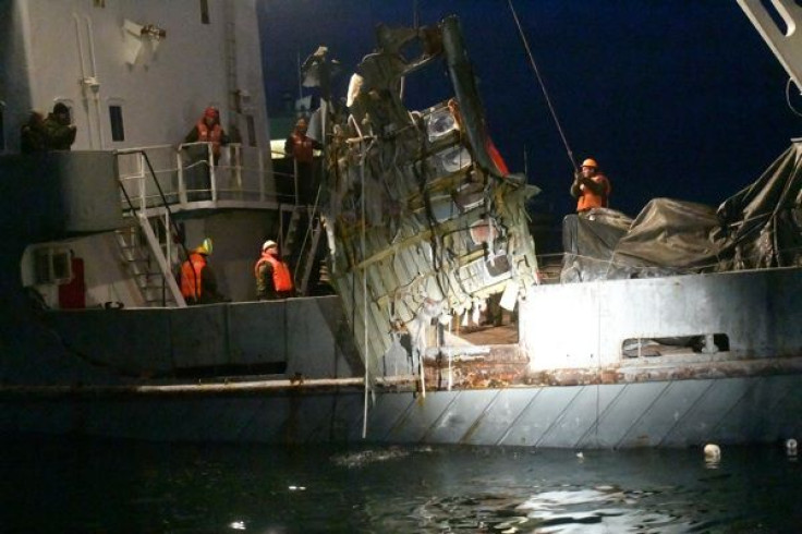 Russian plane Tu-154 wreckage