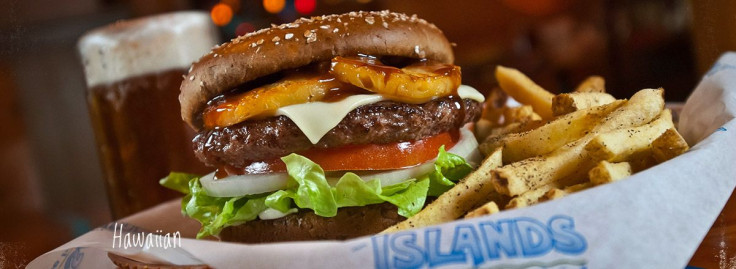 The Hawaiian Burger at Islands