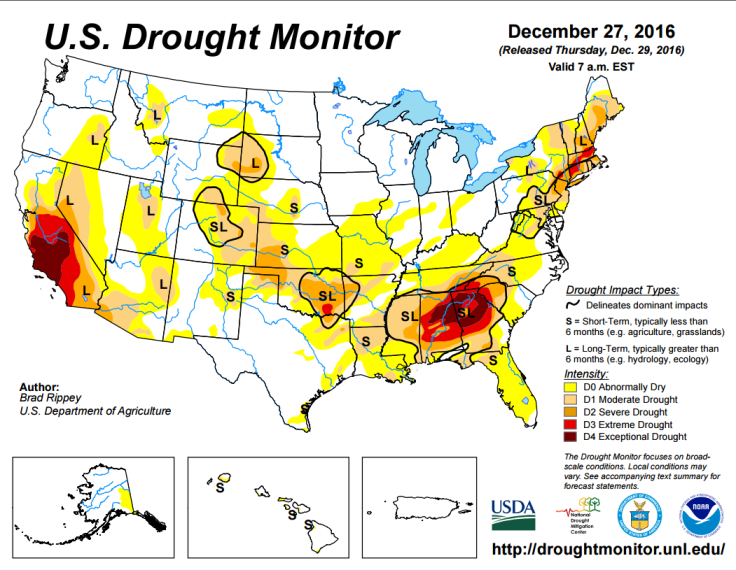 Dec 27 US Drought Map