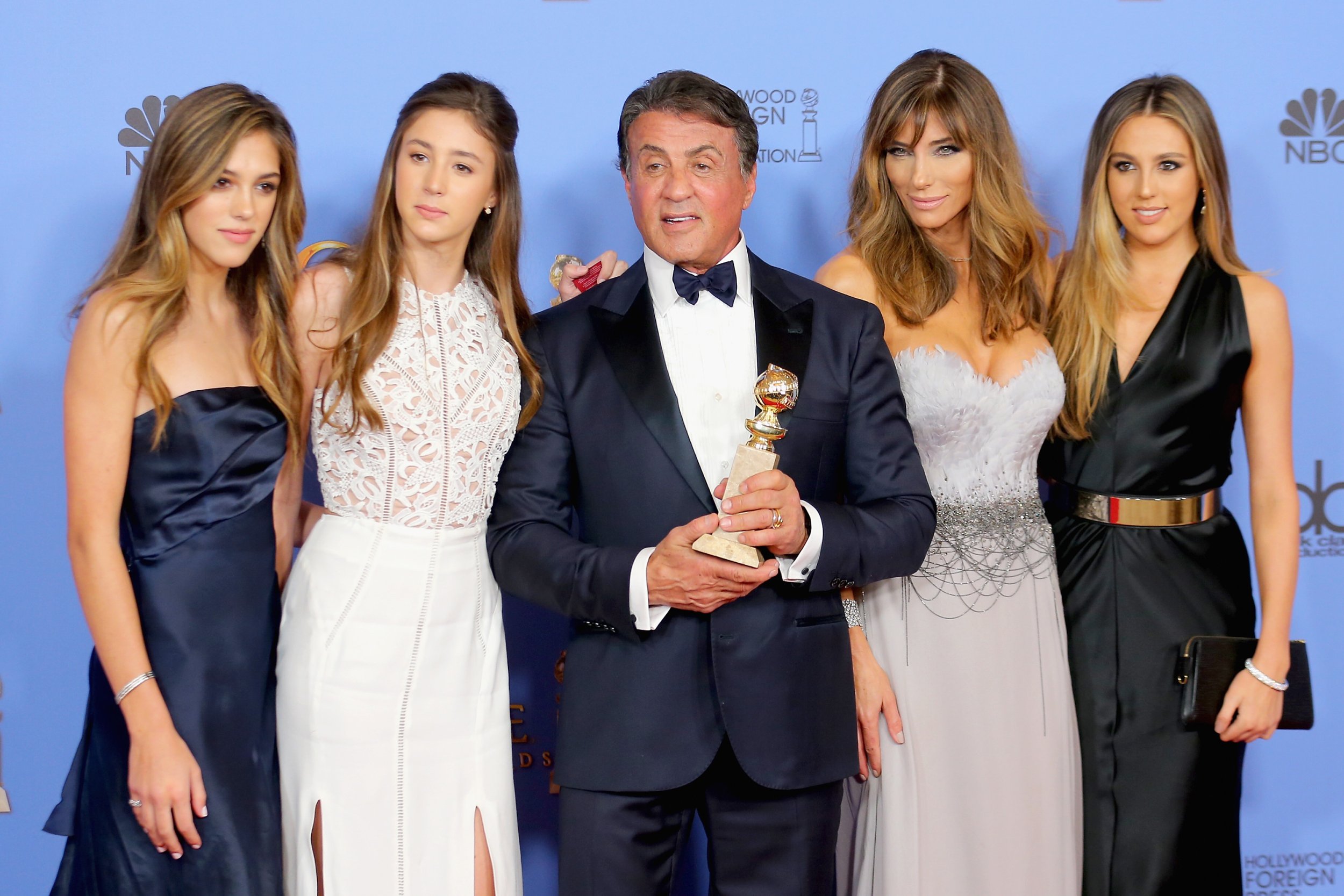 Sophia, Sistine, and Scarlet Hit the Golden Globes: All About the Stallone  Sisters