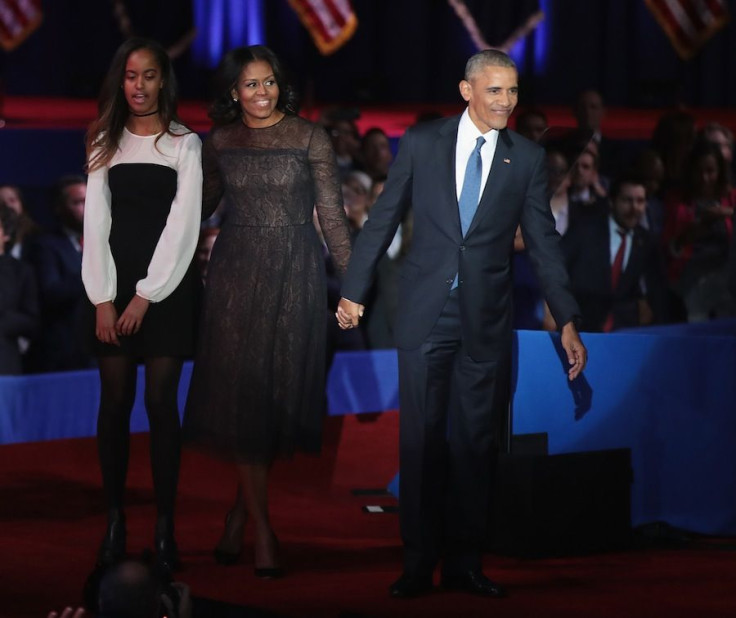 Malia Obama, Michelle Obama, President Barak Obama