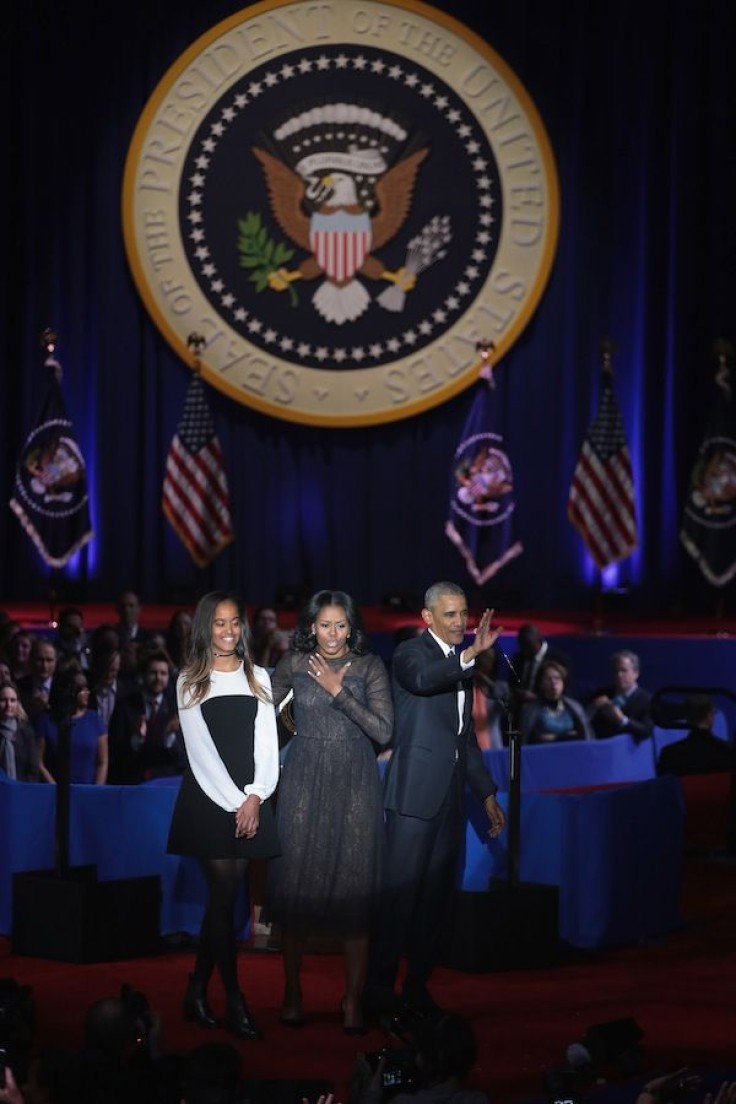 Malia Obama, Michelle Obama, President Barack Obama 