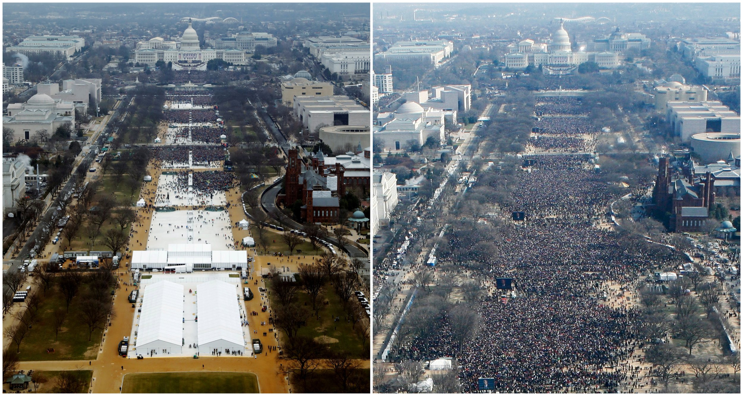 Trump Inauguration Attendance 2017 How Many People Watched Donald